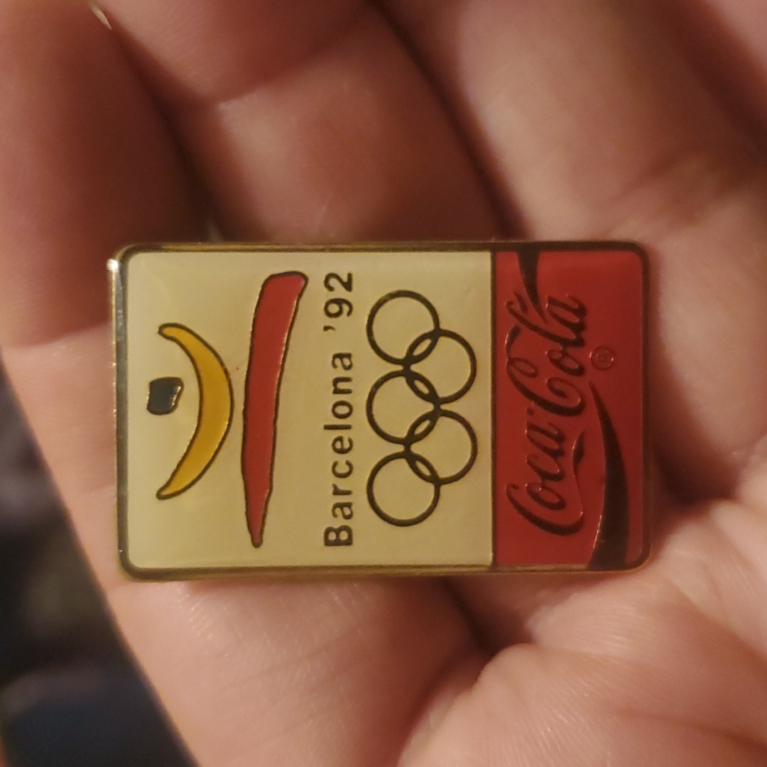 Vintage 1992 Barcelona Coca-Cola Olympic Pin